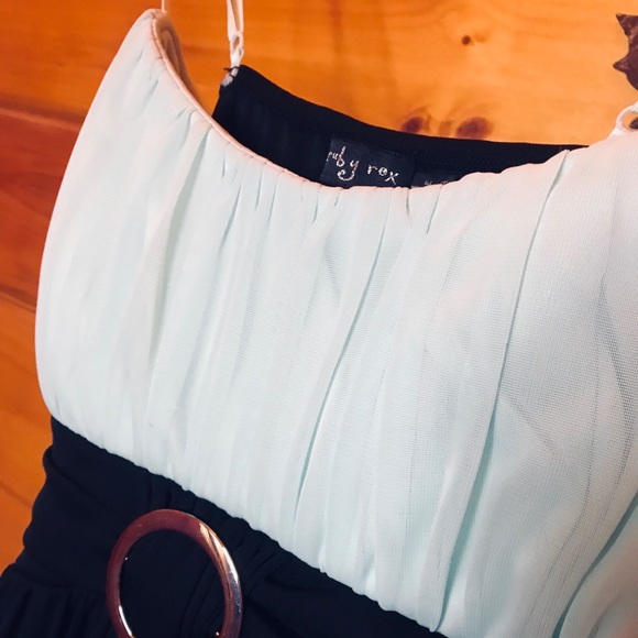 Baby Blue & Black Ruby Rox Dress - Picture 2 of 7